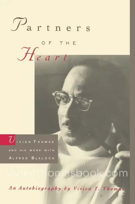 This photo of Vivien Thomas, pipe in hand, first appeared on the cover of his 1985 book about his pioneering cardiac and thoracic surgical experiments, which is now called Partners of the Heart.
